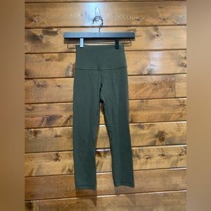 Lululemon Dark Olive Green Align Crop *21"